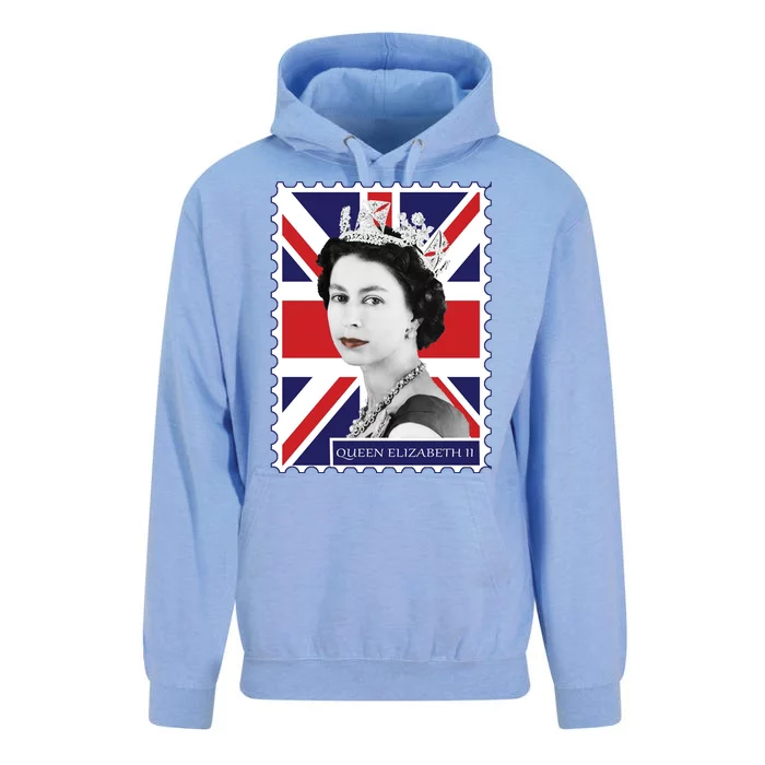 Queen Elizabeth II England Stamp Unisex Surf Hoodie