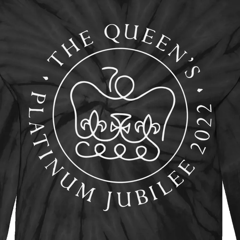 Queen Elizabeth Ii Platinum Jubilee Tie-Dye Long Sleeve Shirt