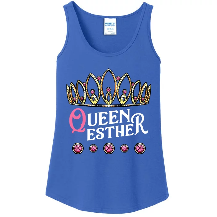 Queen Esther Jewish Purim Costume Humorous Holiday Carnival Gift Ladies Essential Tank