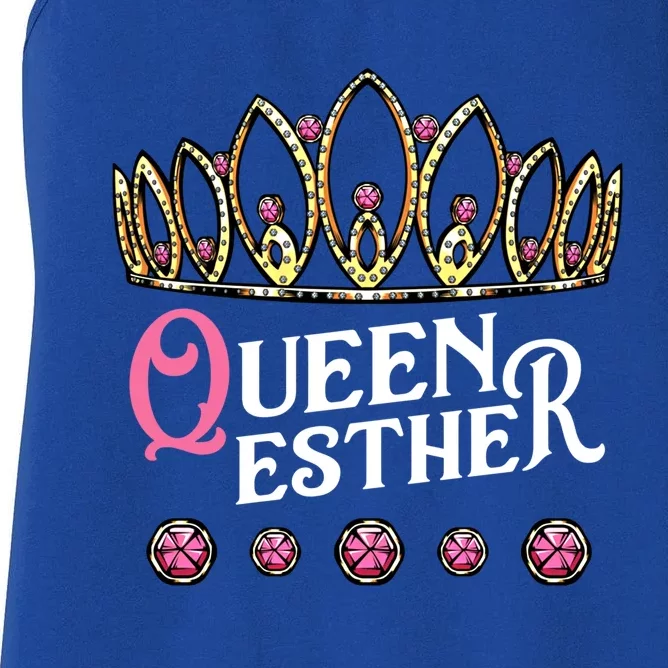 Queen Esther Jewish Purim Costume Humorous Holiday Carnival Gift Women's Racerback Tank