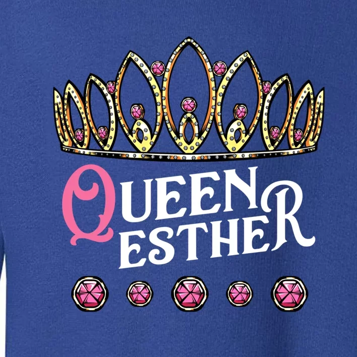 Queen Esther Jewish Purim Costume Humorous Holiday Carnival Gift Toddler Sweatshirt