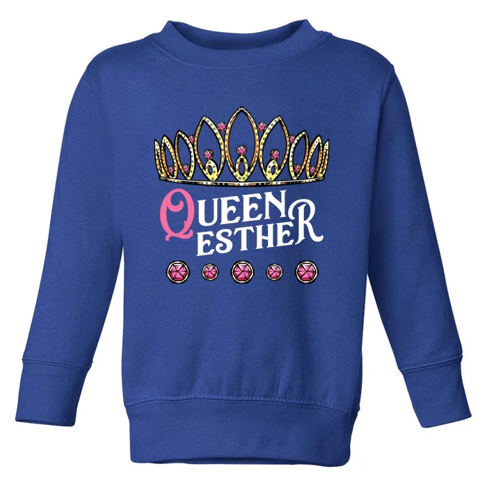 Queen Esther Jewish Purim Costume Humorous Holiday Carnival Gift Toddler Sweatshirt