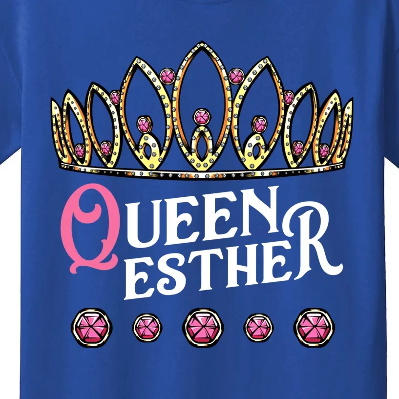 Queen Esther Jewish Purim Costume Humorous Holiday Carnival Gift Kids T-Shirt