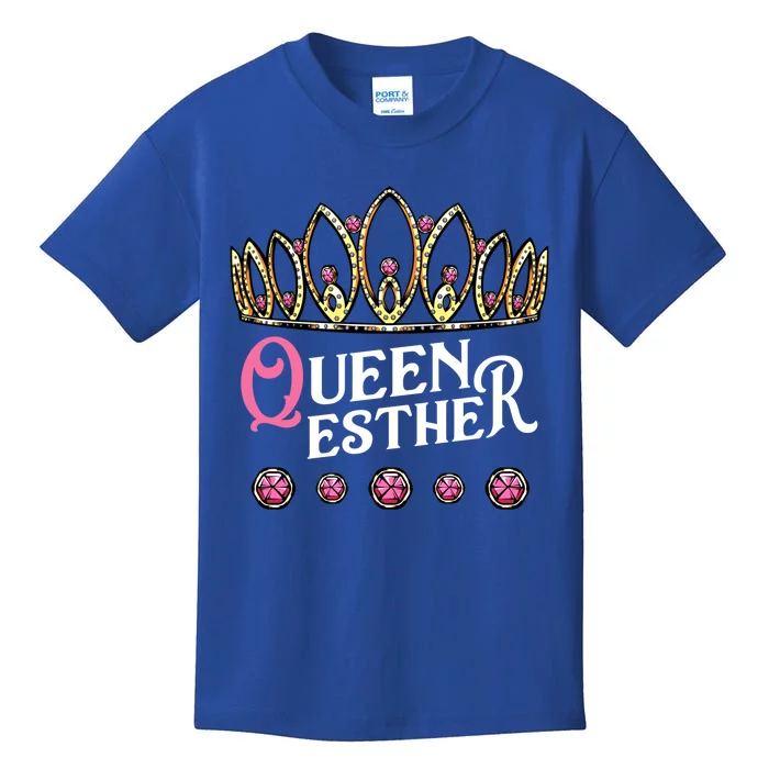 Queen Esther Jewish Purim Costume Humorous Holiday Carnival Gift Kids T-Shirt