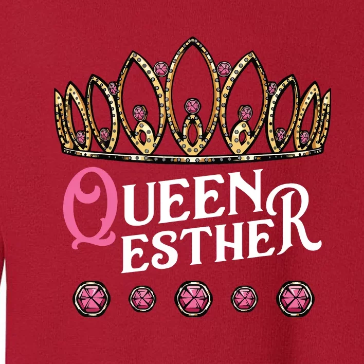 Queen Esther Jewish Purim Costume Humorous Holiday Carnival Toddler Sweatshirt