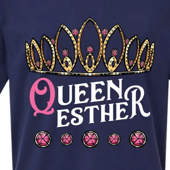 Queen Esther Jewish Purim Costume Humorous Holiday Carnival Sueded Cloud Jersey T-Shirt