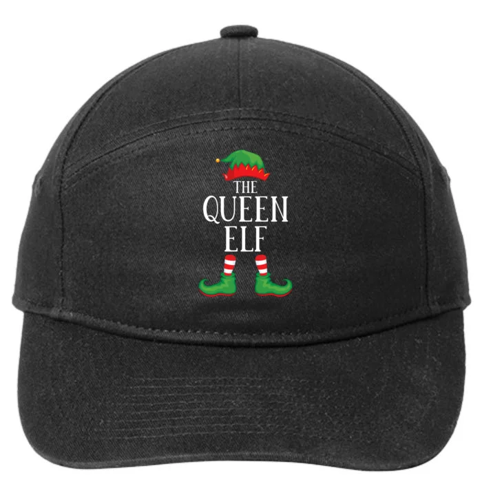 Queen Elf Matching Group Xmas Funny Family Christmas 7-Panel Snapback Hat