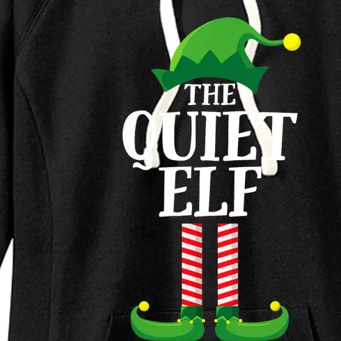 Quiet Elf Matching Family Group Christmas Party Women's Fleece Hoodie