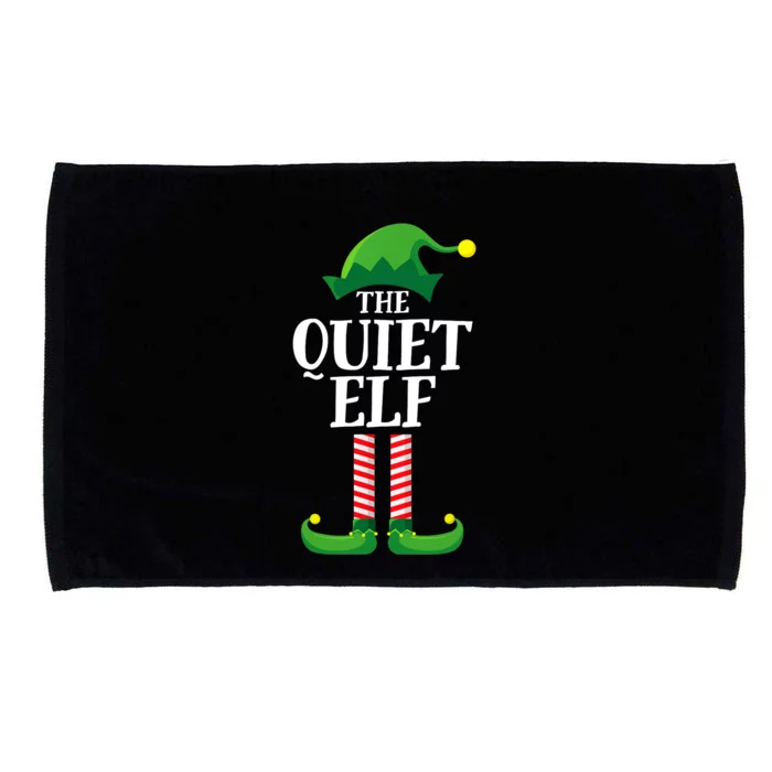 Quiet Elf Matching Family Group Christmas Party Microfiber Hand Towel