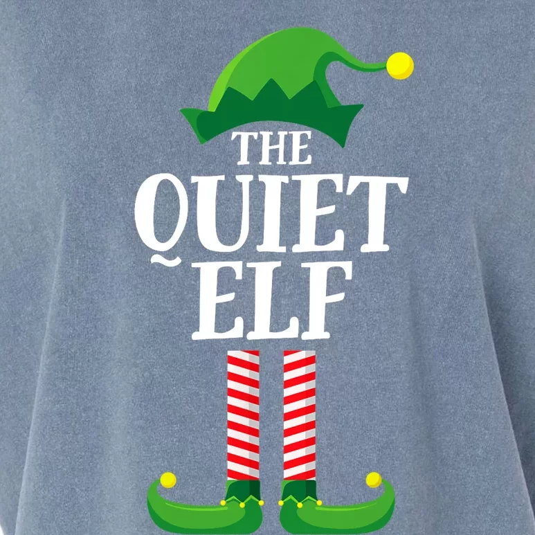 Quiet Elf Matching Family Group Christmas Party Garment-Dyed Women's Muscle Tee