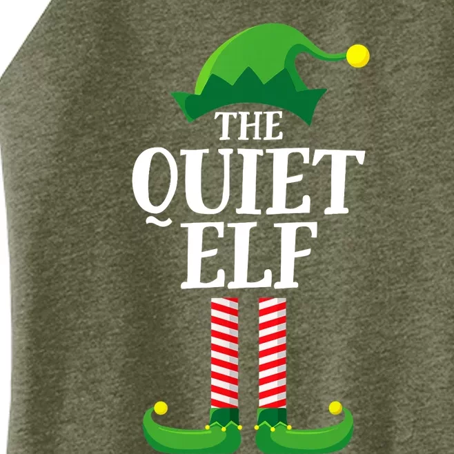 Quiet Elf Matching Family Group Christmas Party Women’s Perfect Tri Rocker Tank