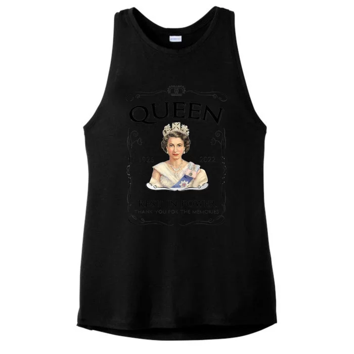 Queen Elizabeth Mug Elizabeth Mug Rip Elizabeth Mug Rip Queen Mug Her Majesty Th Ladies Tri-Blend Wicking Tank