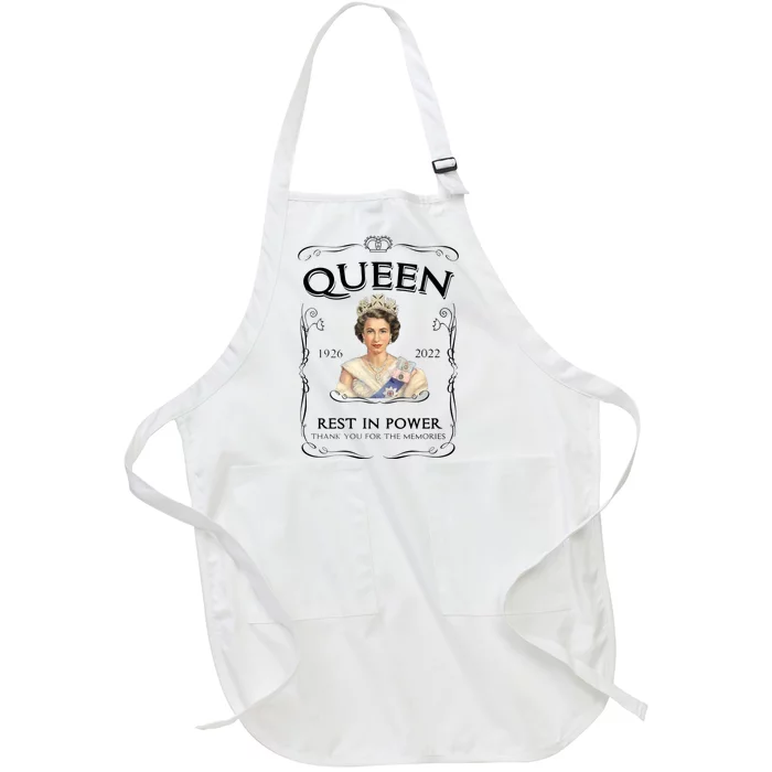 Queen Elizabeth Mug Elizabeth Mug Rip Elizabeth Mug Rip Queen Mug Her Majesty Th Full-Length Apron With Pocket