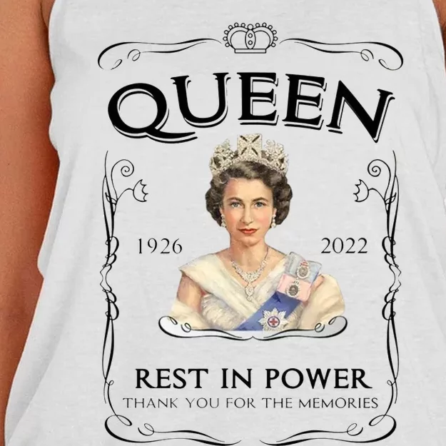 Queen Elizabeth Mug Elizabeth Mug Rip Elizabeth Mug Rip Queen Mug Her Majesty Th Women's Knotted Racerback Tank