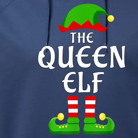 Queen Elf Pajama Matching Group Christmas Holiday Performance Fleece Hoodie