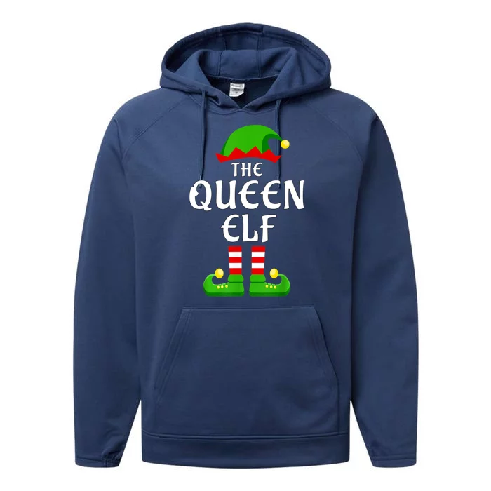 Queen Elf Pajama Matching Group Christmas Holiday Performance Fleece Hoodie