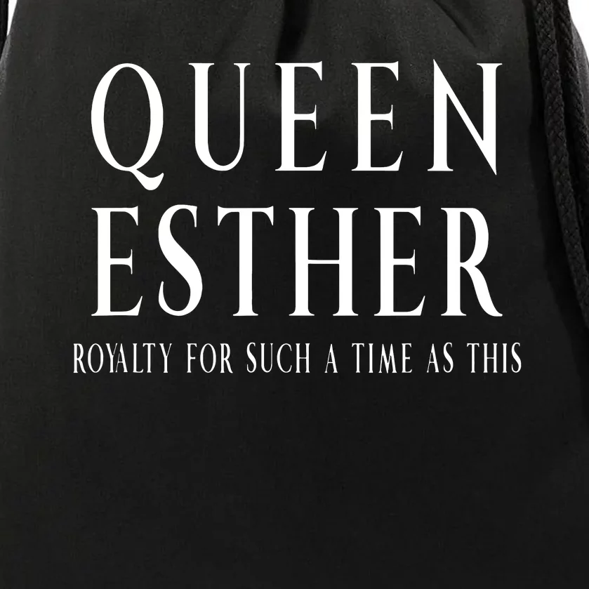 Queen Esther Purim Costume Royalty For Such A Time Drawstring Bag