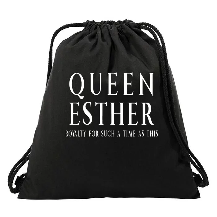 Queen Esther Purim Costume Royalty For Such A Time Drawstring Bag