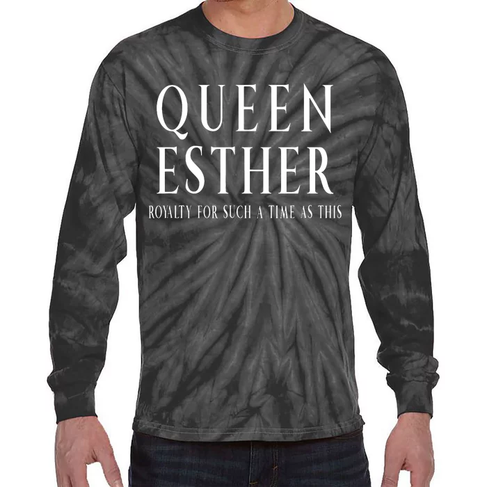 Queen Esther Purim Costume Royalty For Such A Time Tie-Dye Long Sleeve Shirt