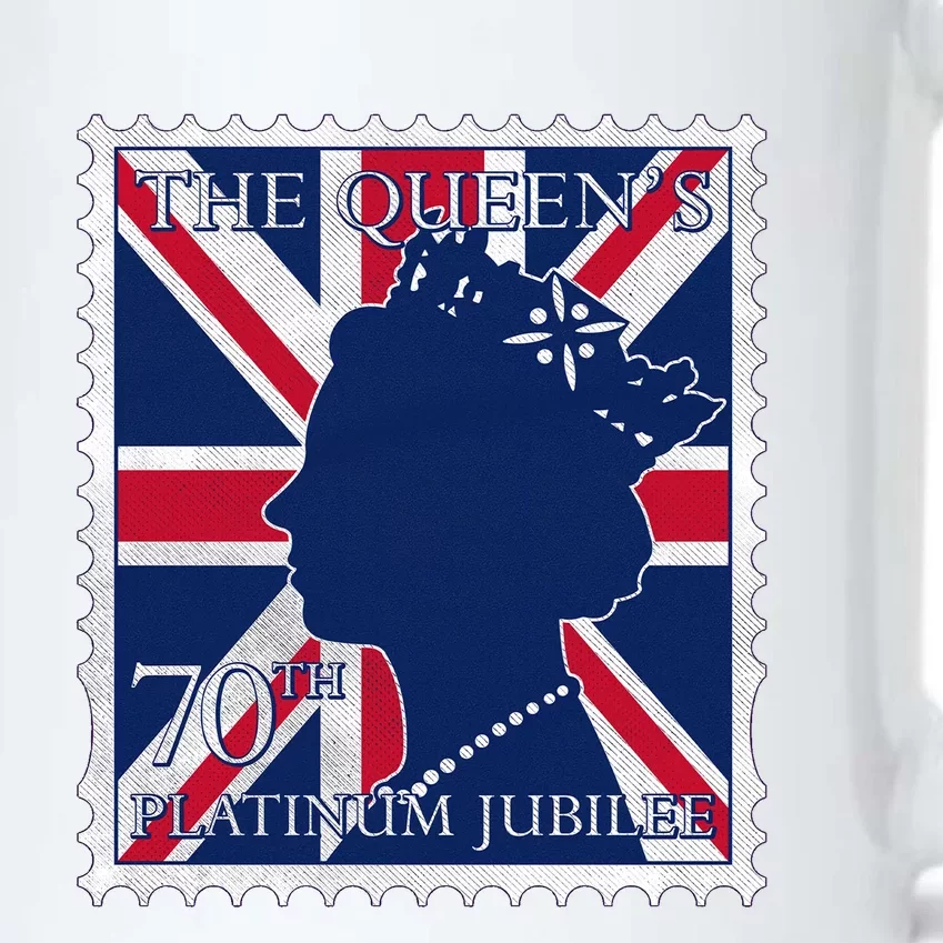 Queen Elizabeth Platinum Jubilee Celebration Queens 70th Anniversary Union Jack Black Color Changing Mug