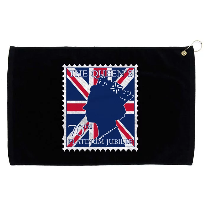 Queen Elizabeth Platinum Jubilee Celebration Queens 70th Anniversary Union Jack Grommeted Golf Towel