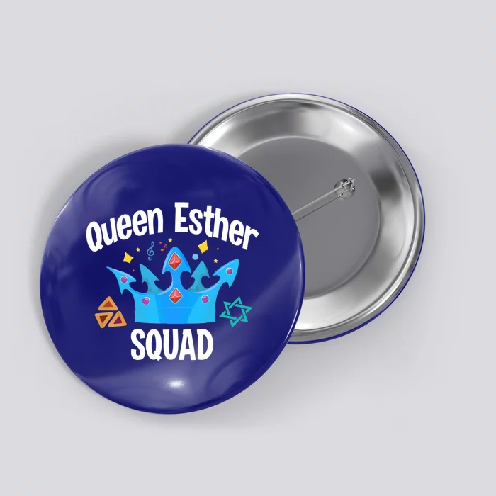 Queen Esther Squad Gift Funny Jewish Gift Purim Happy Costume Gift Button