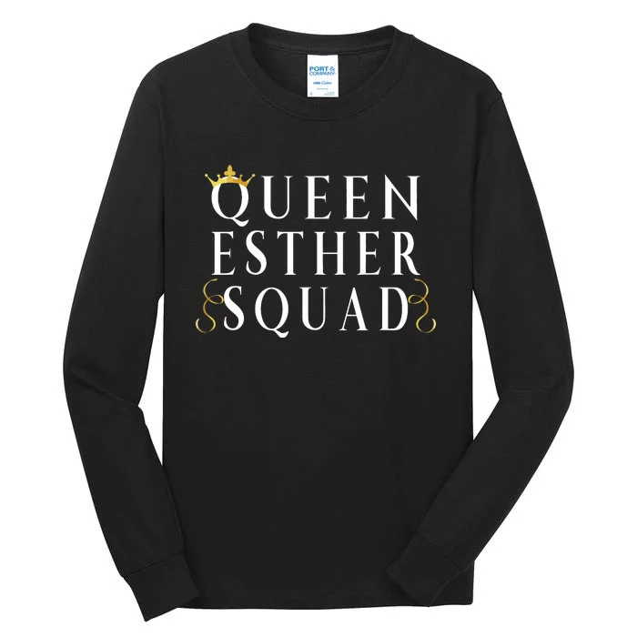 Queen Esther Squad Purim Jewish Festival Tall Long Sleeve T-Shirt