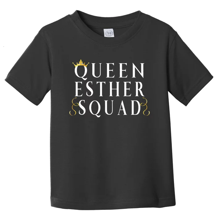 Queen Esther Squad Purim Jewish Festival Toddler T-Shirt