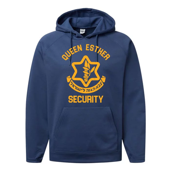 Queen Esther Security Purim Purim Funny Performance Fleece Hoodie