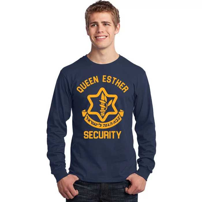 Queen Esther Security Purim Purim Funny Tall Long Sleeve T-Shirt