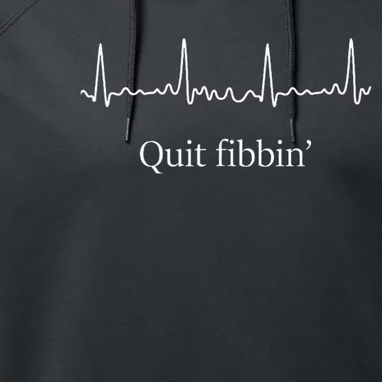 Quit Fibbin Atrial Fibrillation Performance Fleece Hoodie