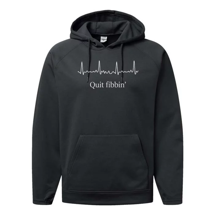 Quit Fibbin Atrial Fibrillation Performance Fleece Hoodie