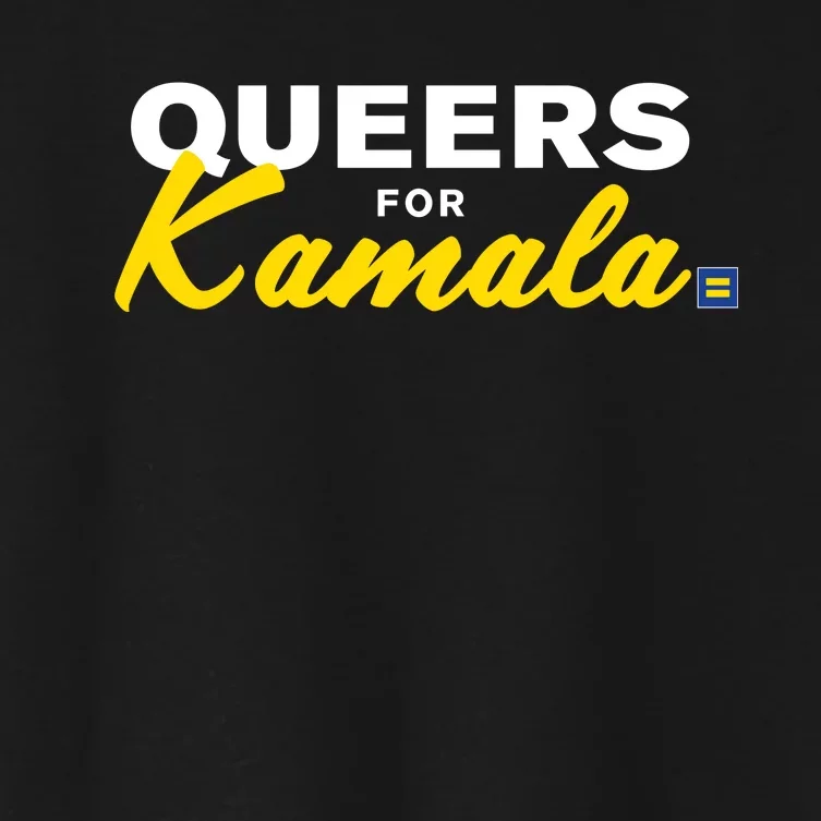 Queers For Kamala Limited Women's Crop Top Tee