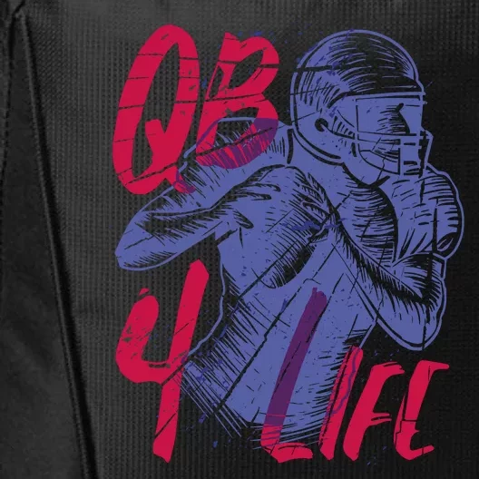 Quarterback For Life Football Player City Backpack