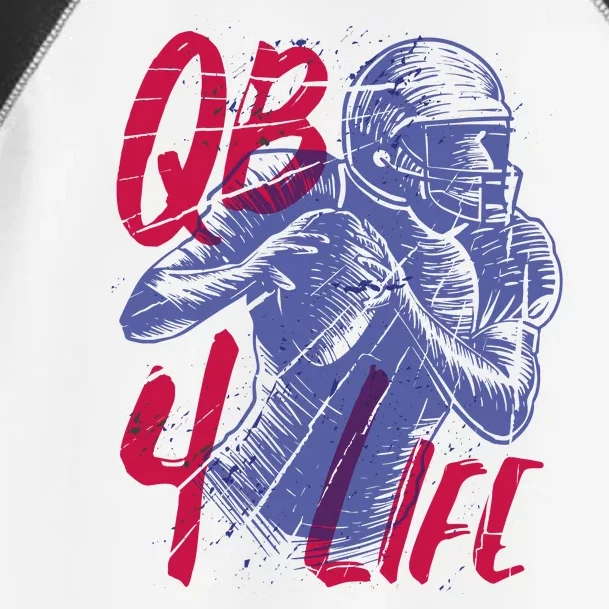 Quarterback For Life Football Player Toddler Fine Jersey T-Shirt