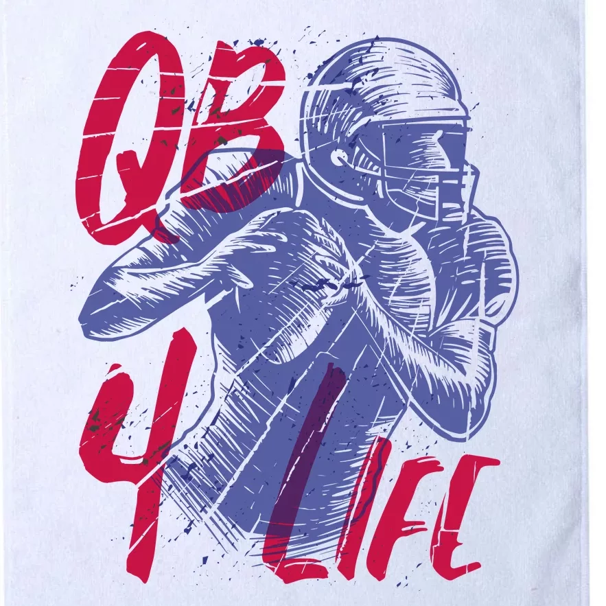 Quarterback For Life Football Player Platinum Collection Golf Towel