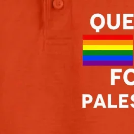 Queers For Palestine Dry Zone Grid Performance Polo