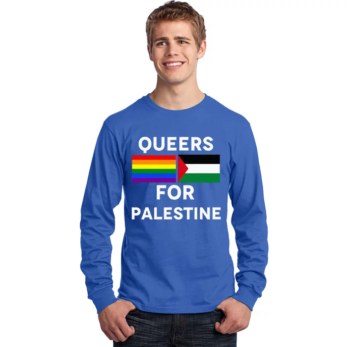 Queers For Palestine Long Sleeve Shirt