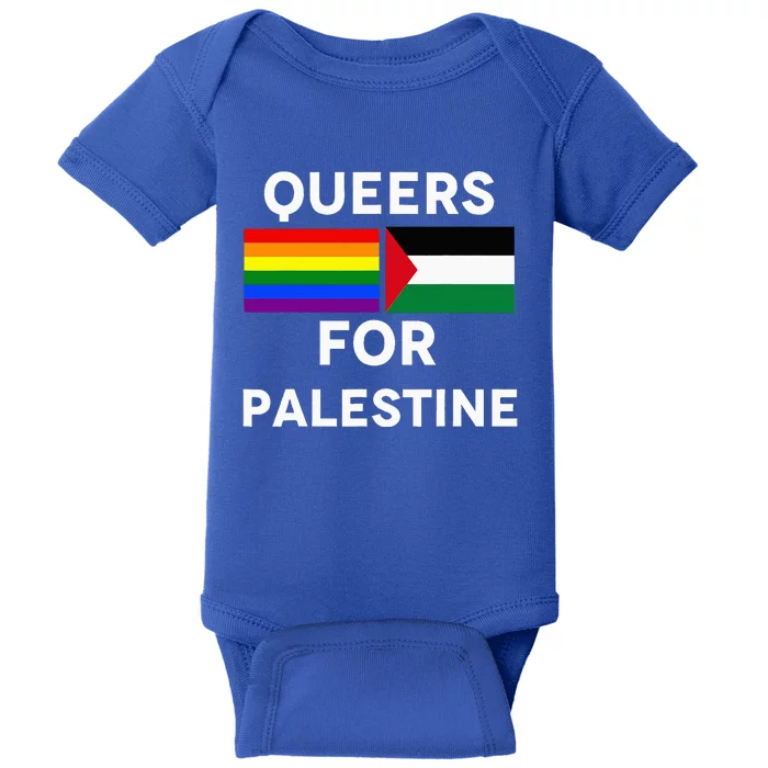 Queers For Palestine Baby Bodysuit