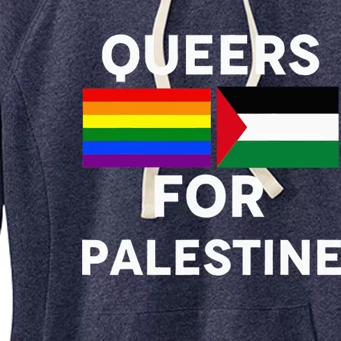 Queers For Palestine Women's Fleece Hoodie