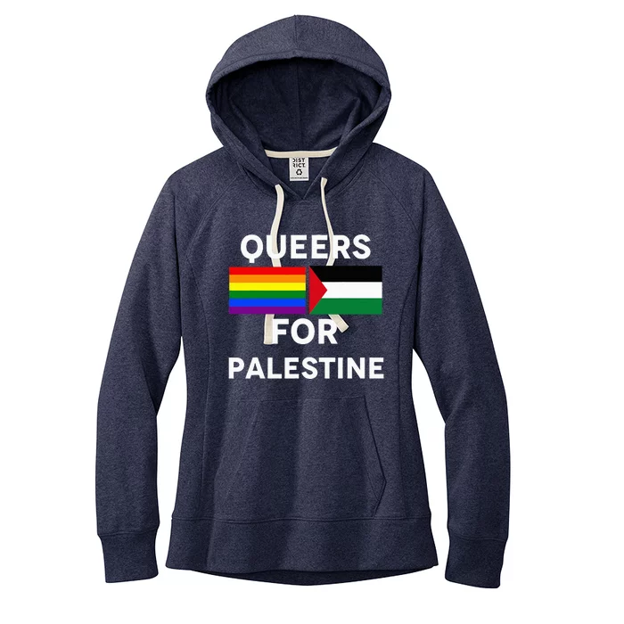 Queers For Palestine Women's Fleece Hoodie