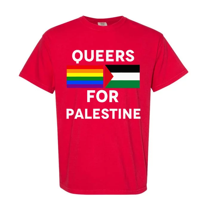 Queers For Palestine Garment-Dyed Heavyweight T-Shirt