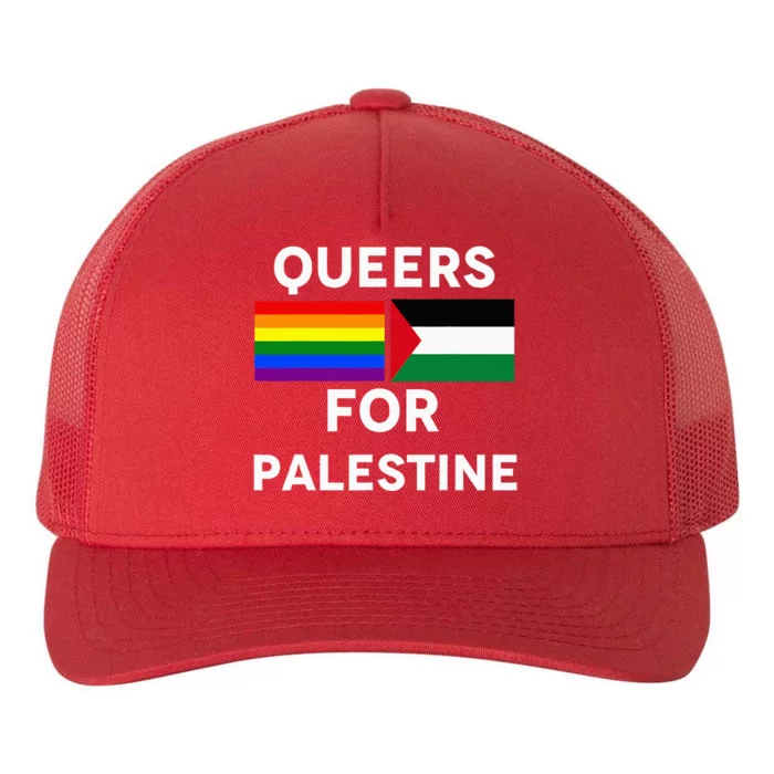 Queers For Palestine Yupoong Adult 5-Panel Trucker Hat