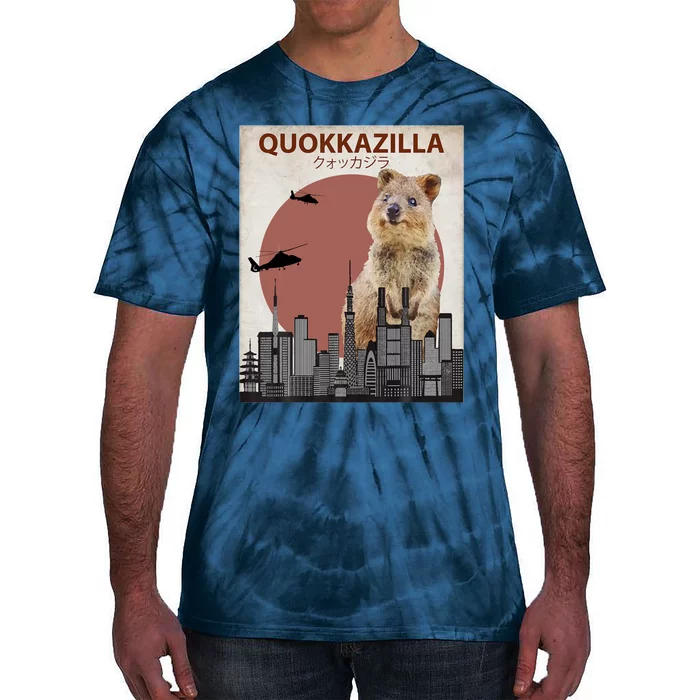 Quokkazilla Funny Quokka Tie-Dye T-Shirt