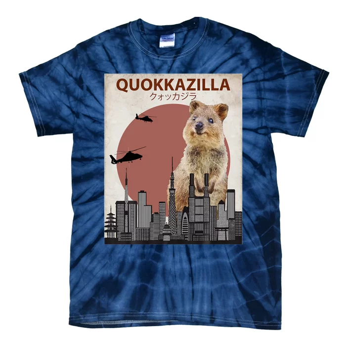 Quokkazilla Funny Quokka Tie-Dye T-Shirt