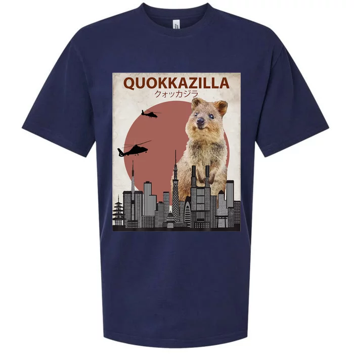 Quokkazilla Funny Quokka Sueded Cloud Jersey T-Shirt