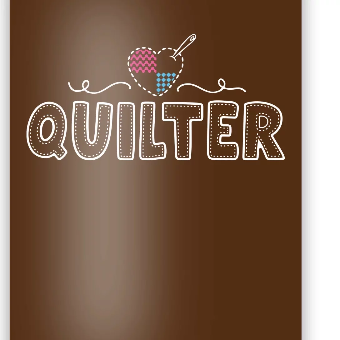 Quilter For Women Quilting Gift Love Quilt Sewing Poster