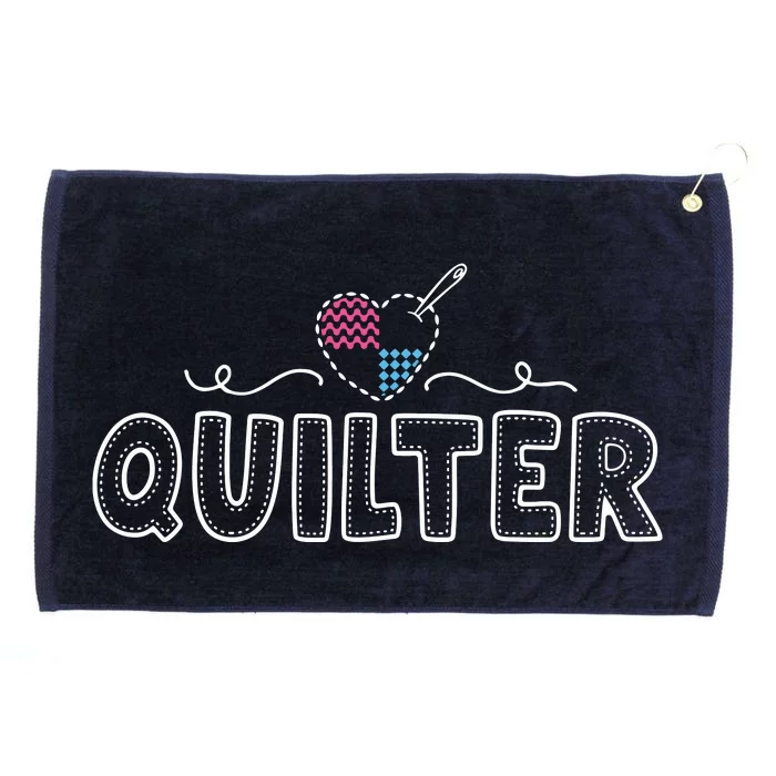 Quilter For Women Quilting Gift Love Quilt Sewing Grommeted Golf Towel