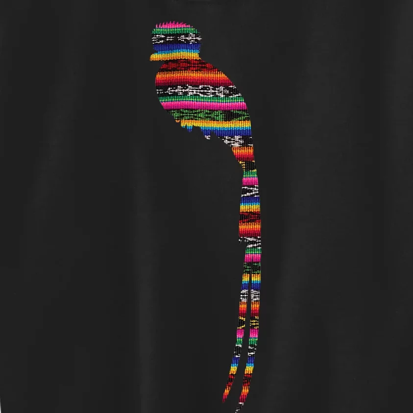 Quetzal Guatemala Chapin Antigua Tikal Tradicional Maya Kids Sweatshirt