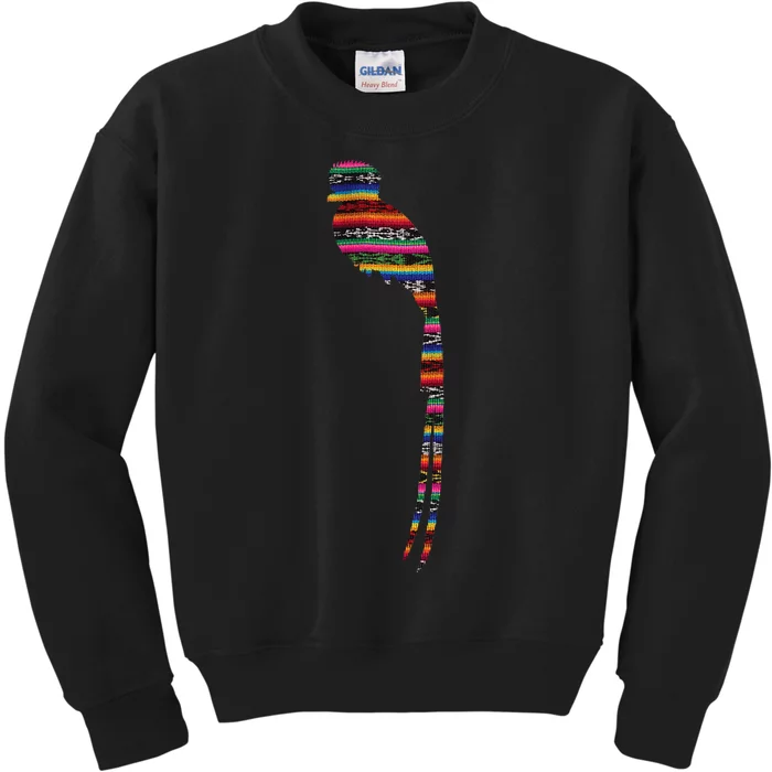 Quetzal Guatemala Chapin Antigua Tikal Tradicional Maya Kids Sweatshirt